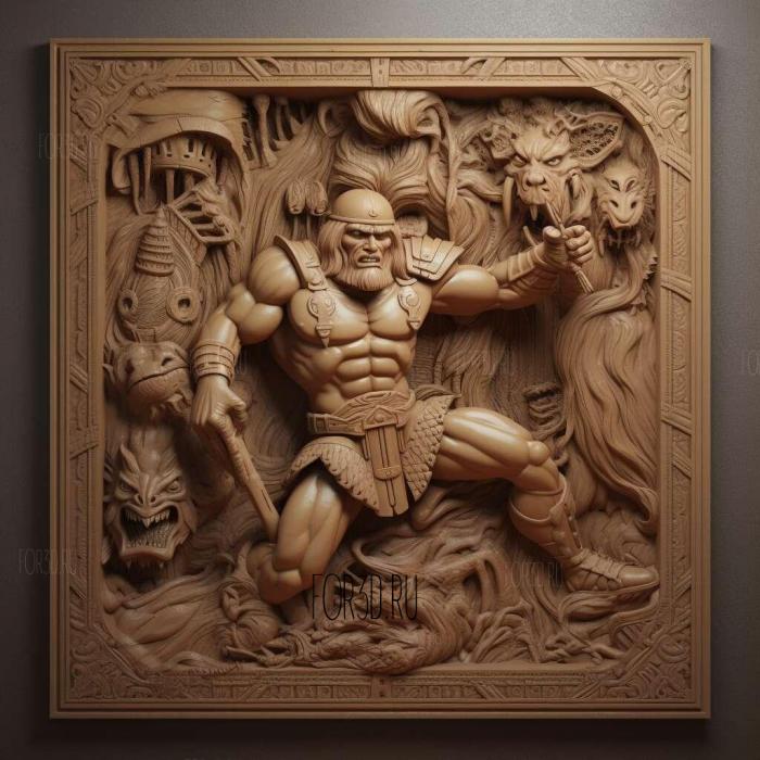He Man and the Masters of the Universe TV series 2 stl model for CNC